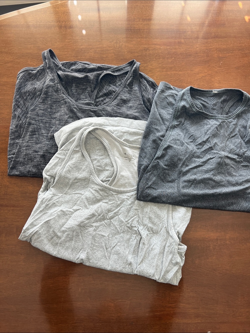 lululemon athletica Tank & Tee Trio - Light Gray, Dark Gray, Charcoal